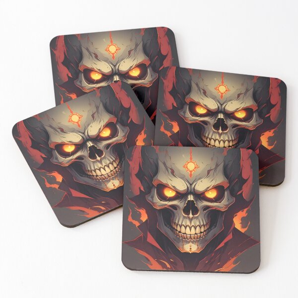 Item preview, Evil Skull with Red Accents designed and sold by papi1998.