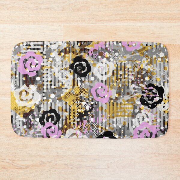 Item preview, Black Rose Grunge and Graffiti Pattern  designed and sold by Sharon Schwalbe.