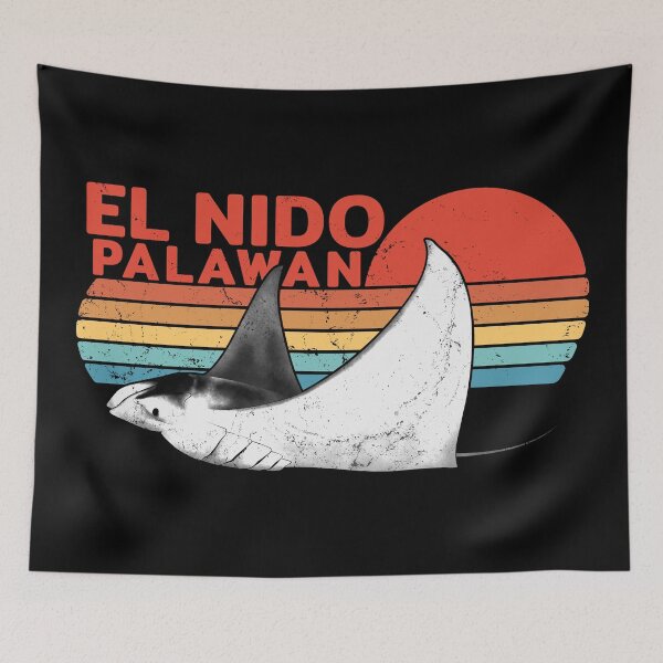 Item preview, El Nido Palawan Manta Rays designed and sold by NicGrayGraphic.