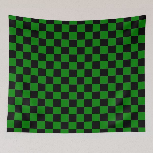 Item preview, Small Checkered - Black and Green designed and sold by JustPatterns2.