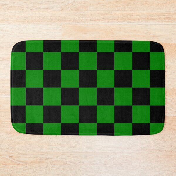 Item preview, Checkered - Black and Green designed and sold by JustPatterns2.