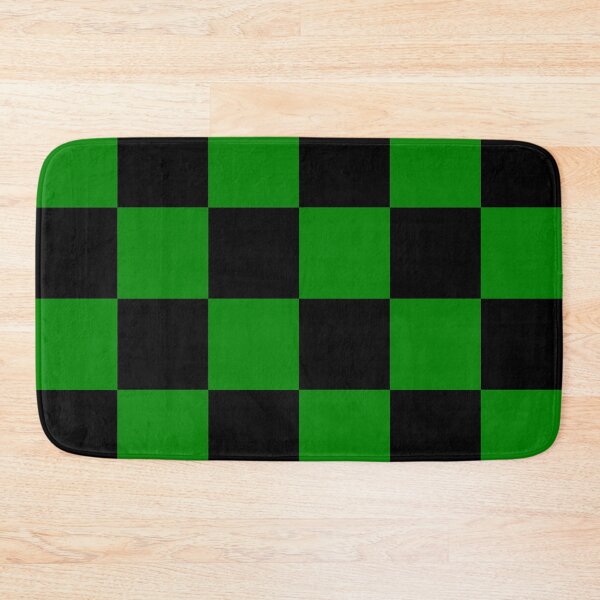 Item preview, Large Checkered - Black and Green designed and sold by JustPatterns2.