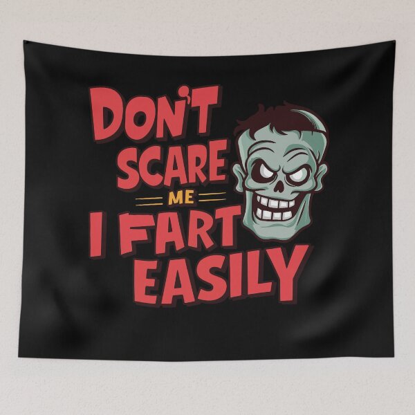 Item preview, Funny Zombie Head "Don't Scare Me, I Fart Easily" Humor Artwork designed and sold by BNCH44.