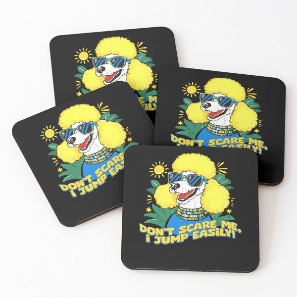 Item preview, Funny Poodle Dog "Don't Scare Me, I Jump Easily" Humor Design designed and sold by BNCH44.