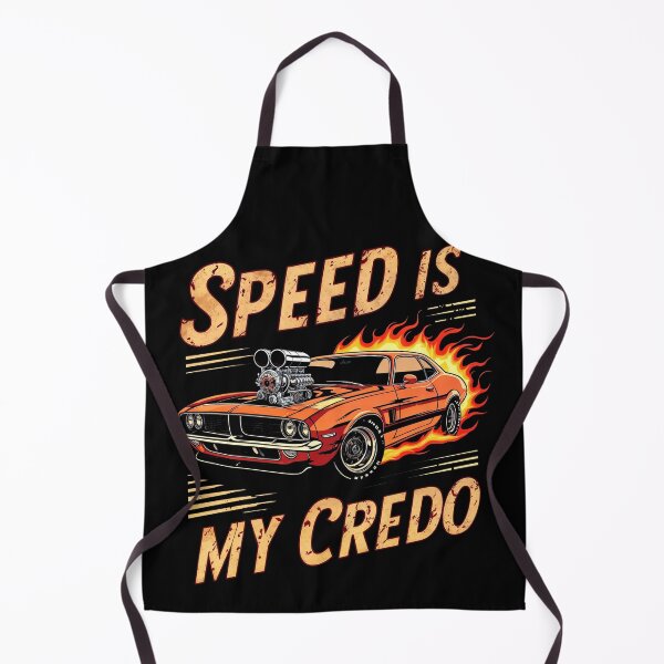Item preview, Orange Flame Speedster - Speed is My Credo designed and sold by SplashTastic.
