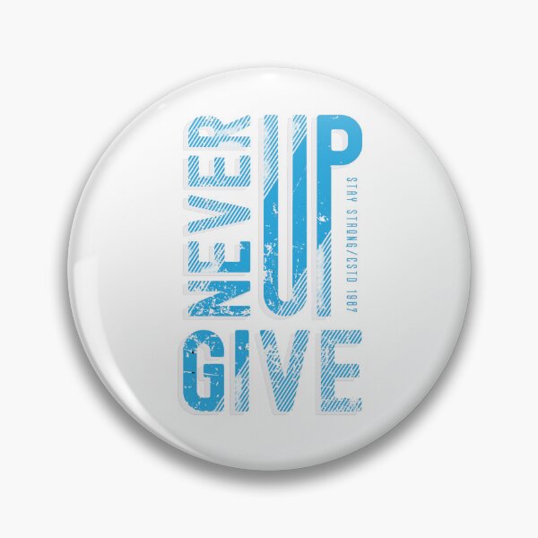 Item preview, Never give up - motivational quote designed and sold by VIBEARTZDESIGN.