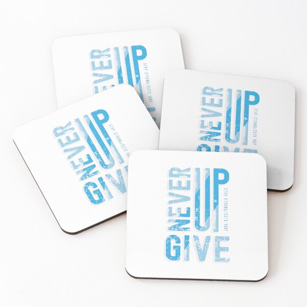 Item preview, Never give up - motivational quote designed and sold by VIBEARTZDESIGN.