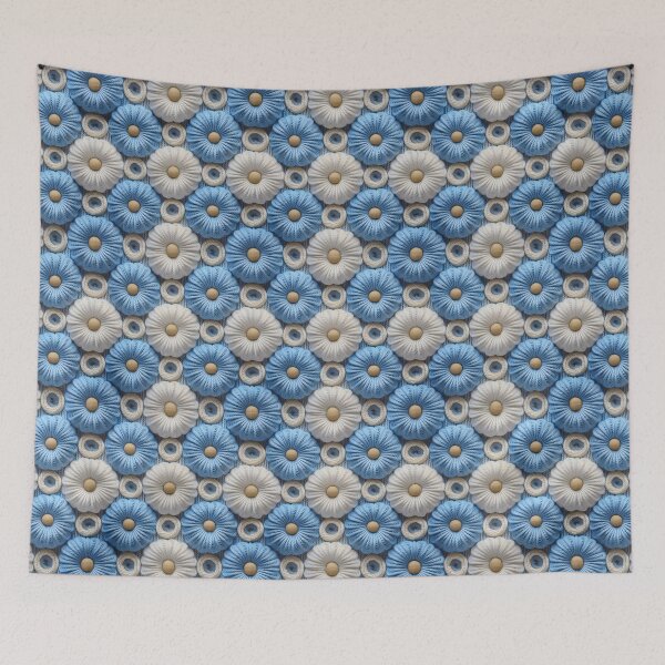 Item preview, Blue and White Daisies designed and sold by seeitknowit.
