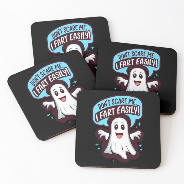 Item preview, Funny Happy Ghost "Don't Scare Me, I Fart Easily" Humor Artwork designed and sold by BNCH44.