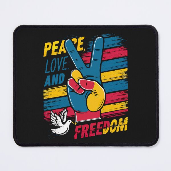 Item preview, ''Peace, Love and Freedom'' United States Independence Day Proud to Be American T-Shirt designed and sold by Witty Shirts.