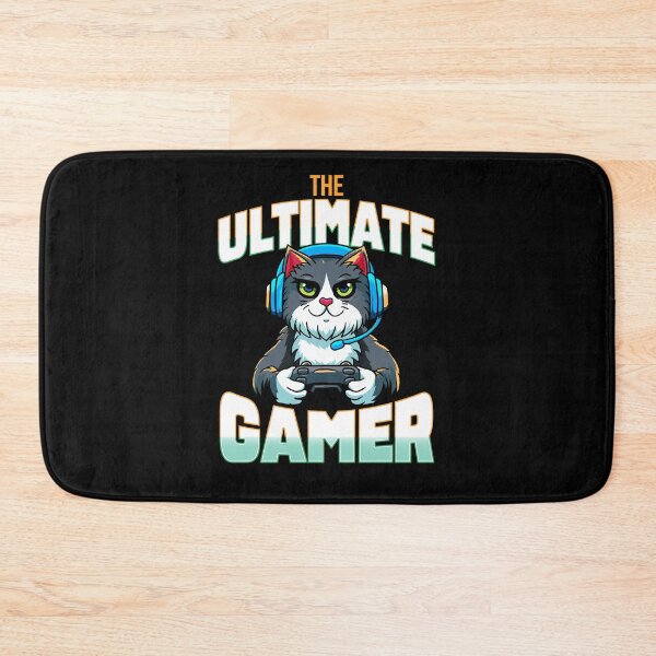 Item preview, the ultimate gamer cat designed and sold by muthru bazaar.