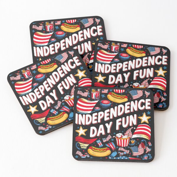 Item preview, ''Independence Day Fun'' United States Independence Day Proud to Be American T-Shirt  designed and sold by Witty Shirts.