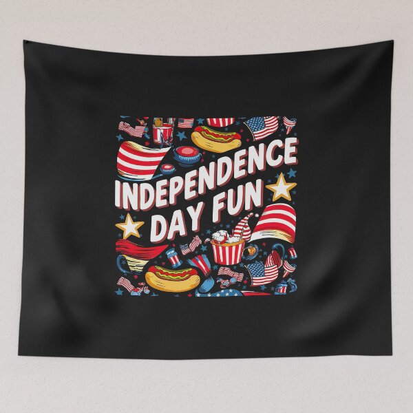 Item preview, ''Independence Day Fun'' United States Independence Day Proud to Be American T-Shirt  designed and sold by Witty Shirts.