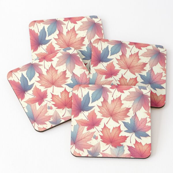Item preview, Pastel maple leaves pattern designed and sold by Thedigital91.