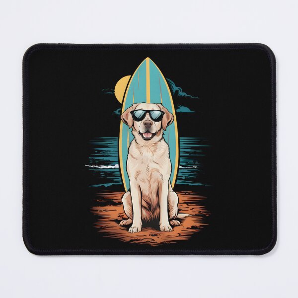 Item preview, Surfboard And A Labrador Summer Fun designed and sold by ILOVEART247.