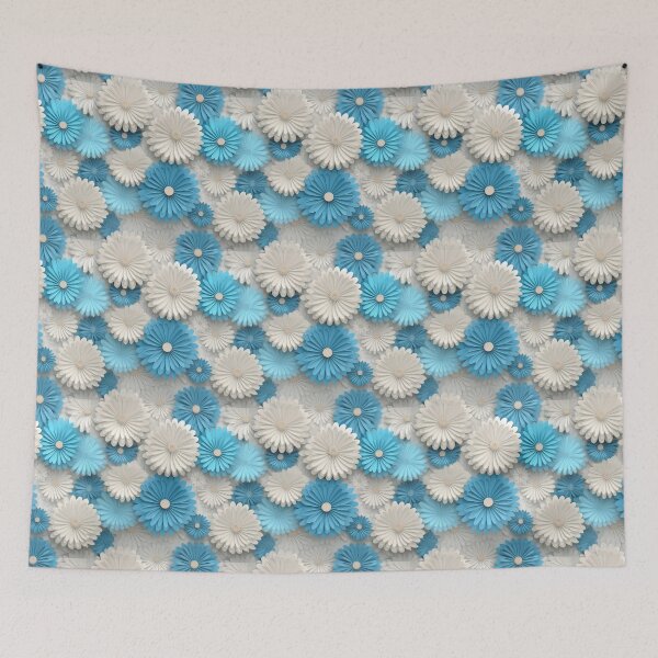 Item preview, Blue and White Daisies designed and sold by seeitknowit.