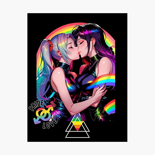 Cute anime girl hentai girl lgbt outlet pride lesbian tapestry