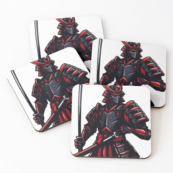 Item preview, Noble Red and Black Japan Samurai Warrior Hero designed and sold by DudzDesignz.