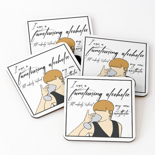 Item preview, I was a functioning alcoholic till nobody noticed my new aesthetic Sticker designed and sold by jaxsterr.