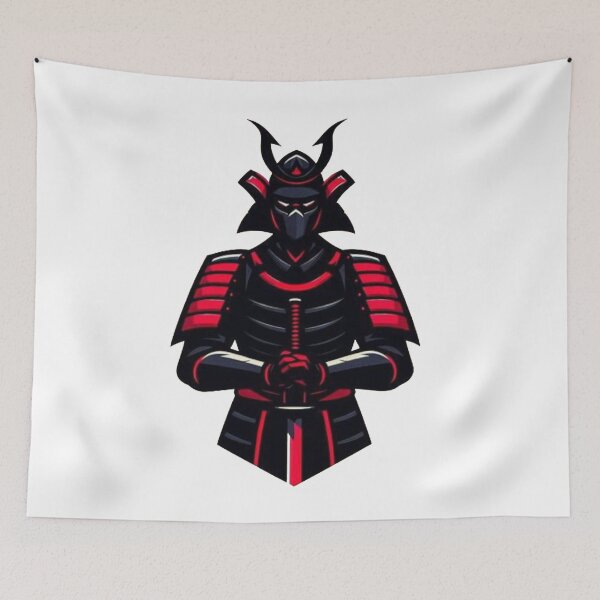 Item preview, Honorable red and black samurai warrior hero designed and sold by DudzDesignz.