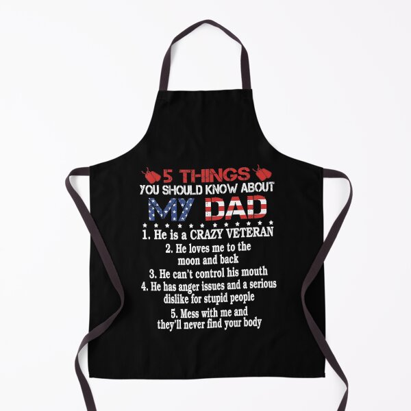 Item preview, 5 Things You Should Know About My Dad-Crazy Veteran Tshirt designed and sold by samishoops.