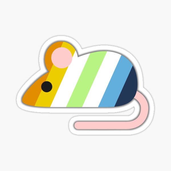Artikel-Vorschau von AroAceAgender Pride Maus, designt und verkauft von MouseGenetics.