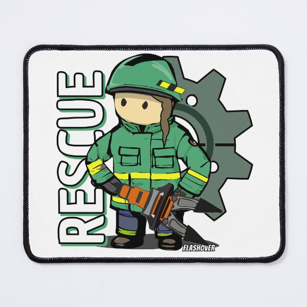 Item preview, Team Green - Rescue Operator Female designed and sold by Flashover.
