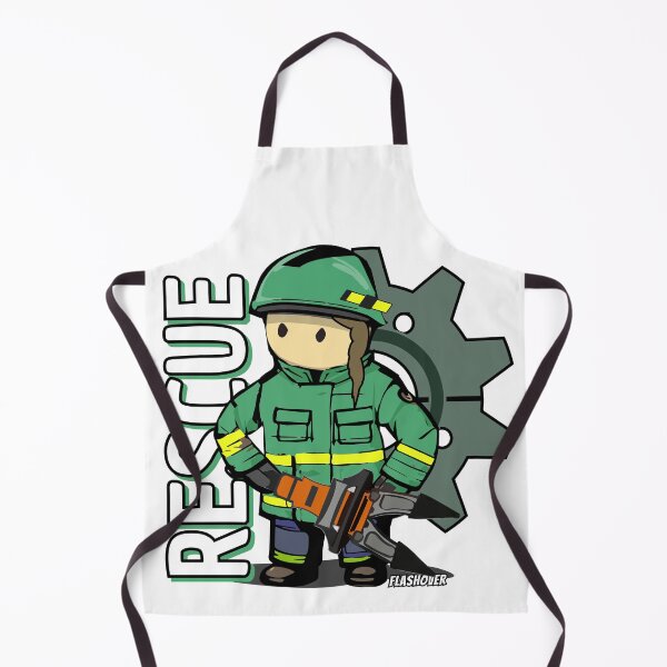 Item preview, Team Green - Rescue Operator Female designed and sold by Flashover.