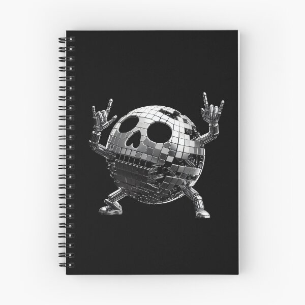 Item preview, Happy, Cool Metallic Skeleton Dancing in a Hemisphere designed and sold by GaborSkeleton.