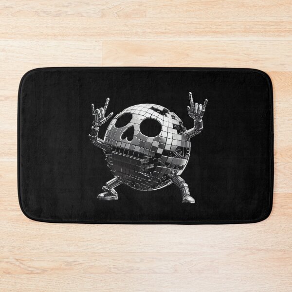 Item preview, Happy, Cool Metallic Skeleton Dancing in a Hemisphere designed and sold by GaborSkeleton.