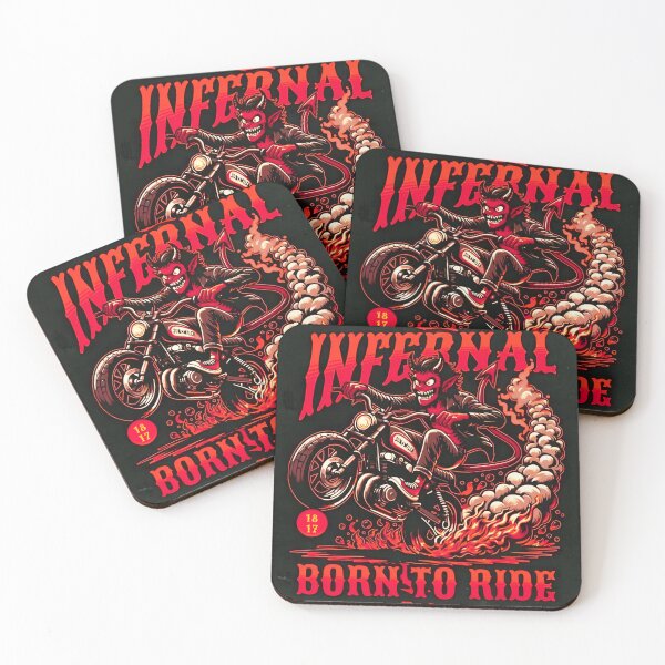 Item preview, Infernal Born To Ride The Ghostrider Club Motorcycle Rider Ride To Hell Adventure Awaits designed and sold by Matt_Smith.