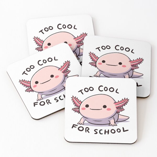 Item preview, Too Cool for School Axolotl Meme designed and sold by RetroPop23.