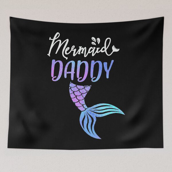 Item preview, Mens Merdad Birthday Party Tee Mom Dad MERMAID DADDY SHIRT designed and sold by samishoops.