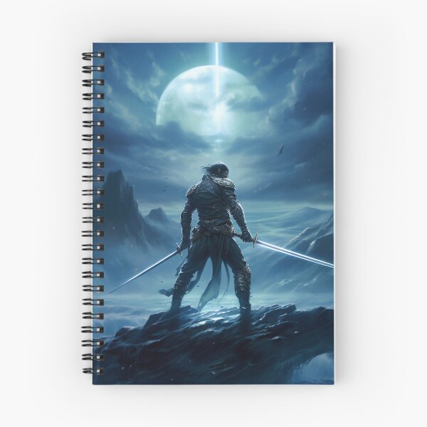 Item preview, Dual Blade Warrior: Moonlit Mountain Vigil designed and sold by Christian Weiss.
