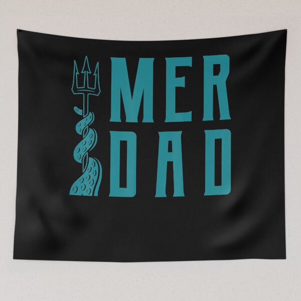 Item preview, Mens Merdad Trident Mermaid Dad  designed and sold by samishoops.