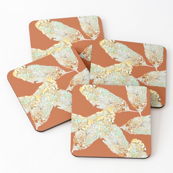 Item preview, Gum leaves on brown designed and sold by RainbowRhino.