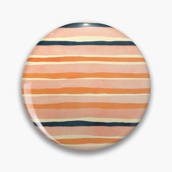 Item preview, Peach Color Striped pattern, handdrawn watercolor stripes designed and sold by patterncrow.