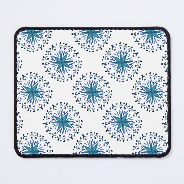 Item preview, Hand Painted Mandala 20 Watercolor Abstract Colorful Meditative Design - Shades of Blue designed and sold by GenAumonier.