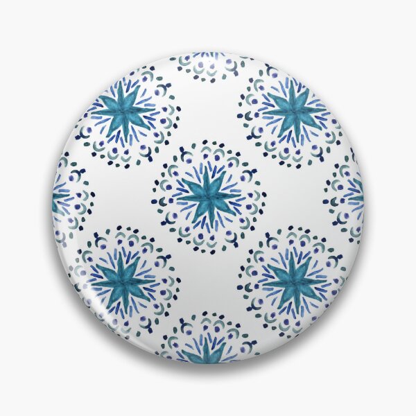 Item preview, Hand Painted Mandala 20 Watercolor Abstract Colorful Meditative Design - Shades of Blue  designed and sold by GenAumonier.