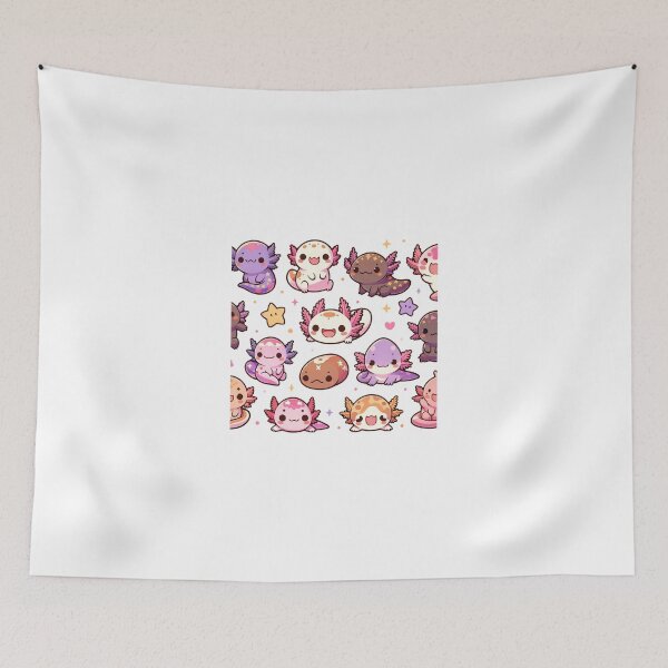 Item preview, Cute Axolotl Collection designed and sold by RetroPop23.