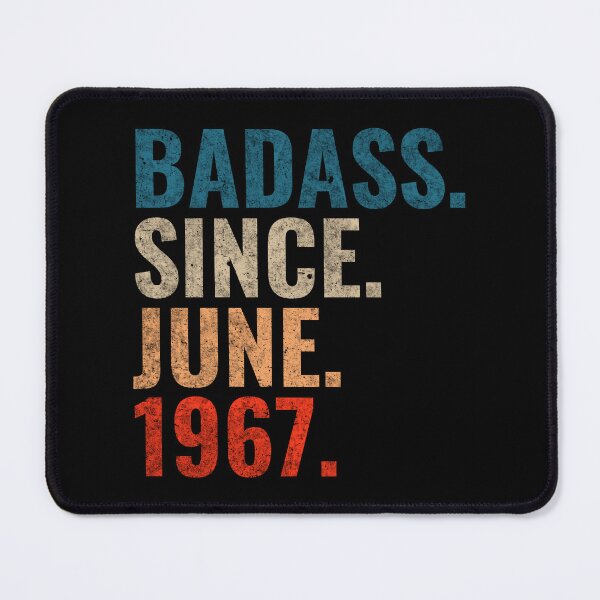 Item preview, Badass since June 1967 Vintage 1967 June birthday gift designed and sold by Teelogic.