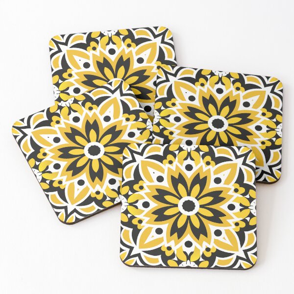 Item preview, Moroccan Pattern in yellow,white and black designed and sold by patterncrow.