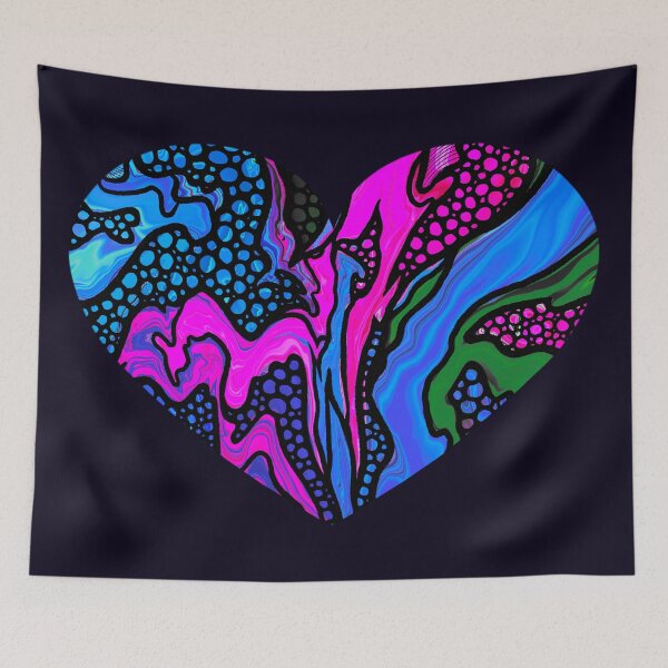 Item preview, Retro Chaos Heart color option 4 designed and sold by ArtbyDLP.