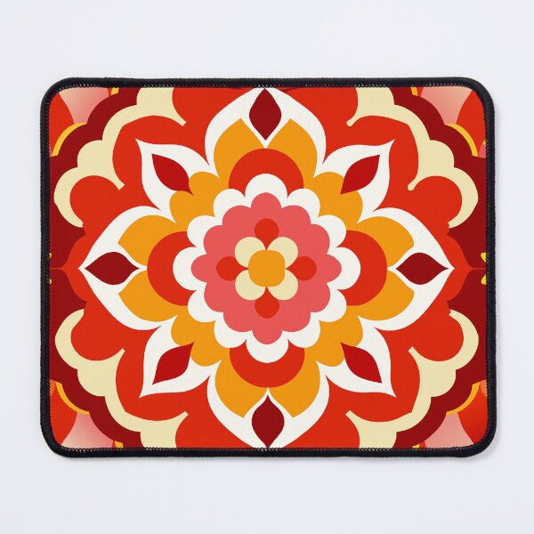 Item preview, Moroccan Pattern in red, orange and white designed and sold by patterncrow.