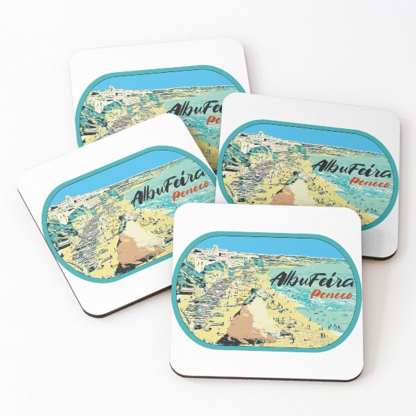 Item preview, Illustration of Peneco Beach, Albufeira, Algarve, Portugal designed and sold by Lemomo-artworks.