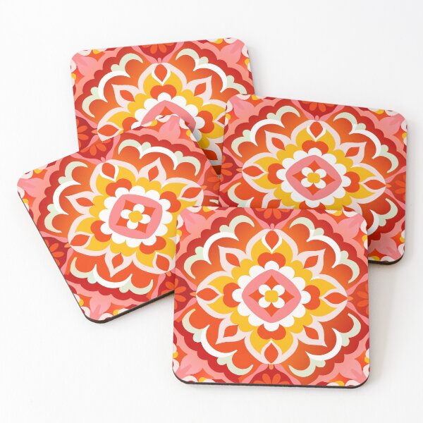 Item preview, Moroccan Pattern in red, orange and pink designed and sold by patterncrow.