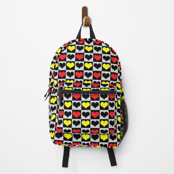 Item preview, Love Geometric Red Yellow Hearts Shape designed and sold by PatternTitan.
