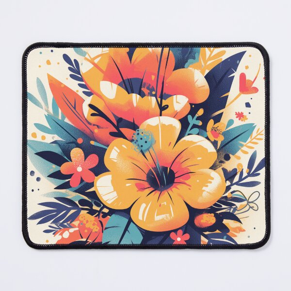 Item preview, Vibrant Tropical Floral Vector Illustration designed and sold by Mauro Brito.