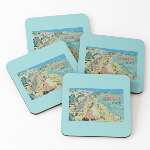 Item preview, Illustration of Peneco Beach, Albufeira, Algarve, Portugal designed and sold by Lemomo-artworks.