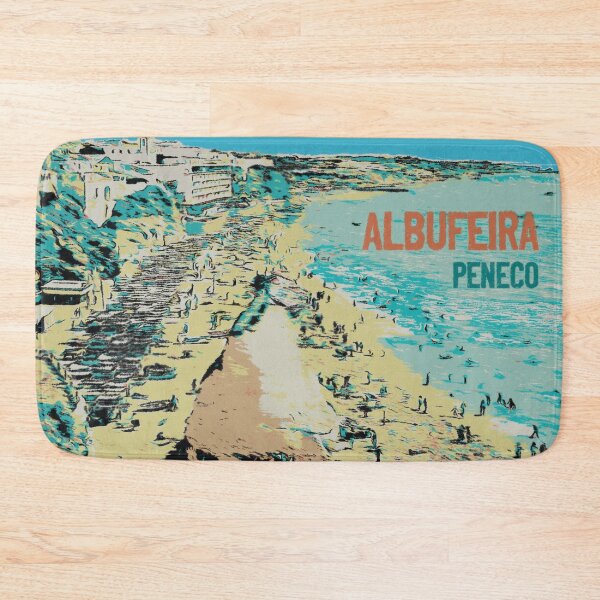 Item preview, Illustration of Peneco Beach, Albufeira, Algarve, Portugal designed and sold by Lemomo-artworks.